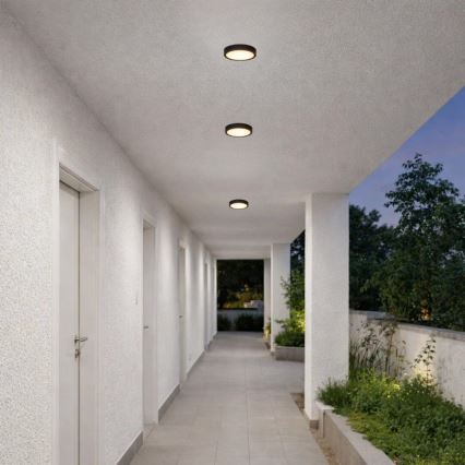 Rabalux - LED griestu lampa vannas istabai, 7 W, 230 V, Ø 12 cm, IP44, melna