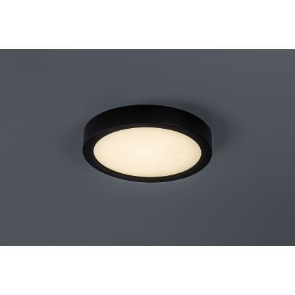 Rabalux - LED vannas istabas griestu lampa LED/24W/230V Ø 22 cm IP44 melna