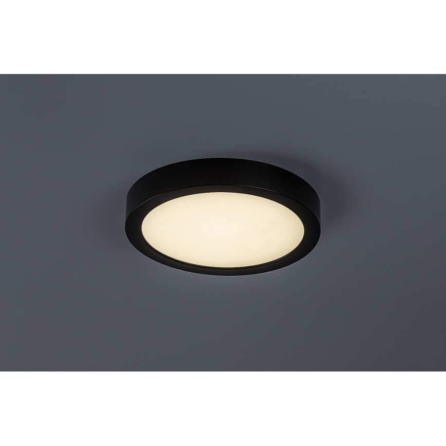 Rabalux - LED vannas istabas griestu lampa LED/24W/230V Ø 22 cm IP44 melna
