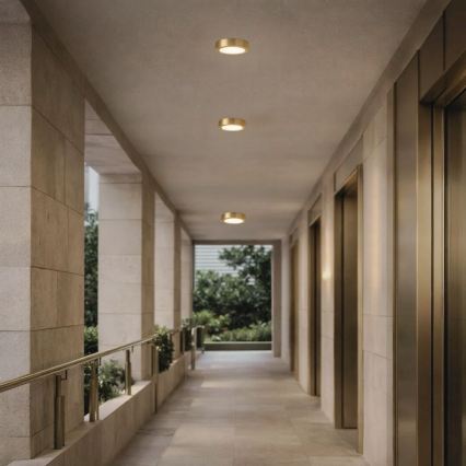Rabalux - LED vannas istabas griestu gaismeklis LED/7W/230V Ø 12 cm IP44 zelta