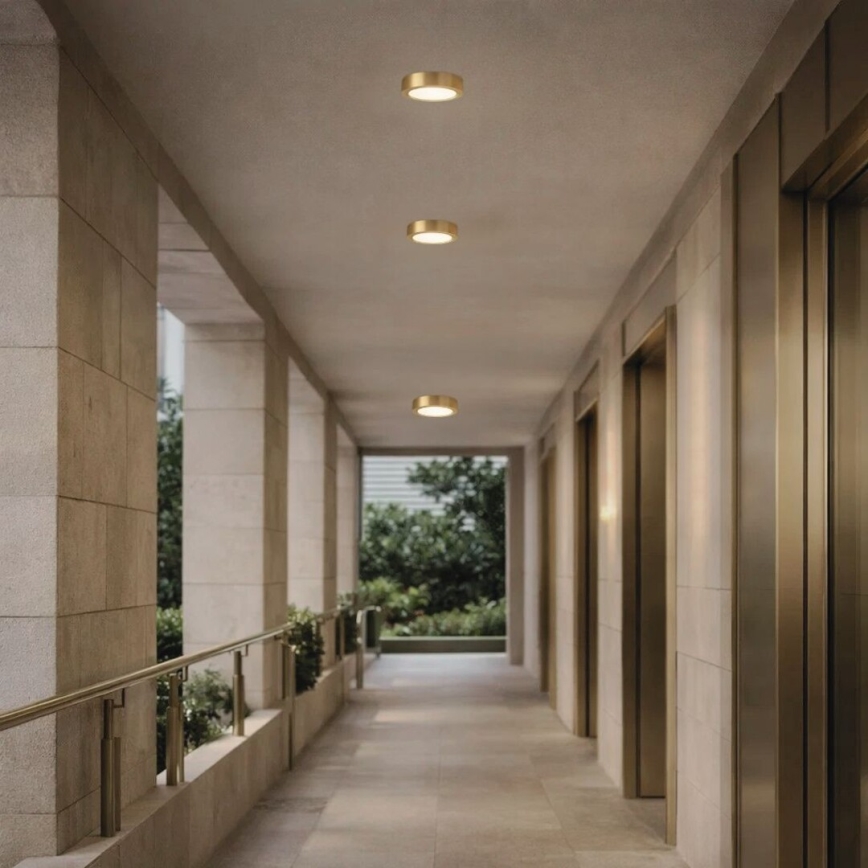 Rabalux - LED vannas istabas griestu gaismeklis LED/7W/230V Ø 12 cm IP44 zelta