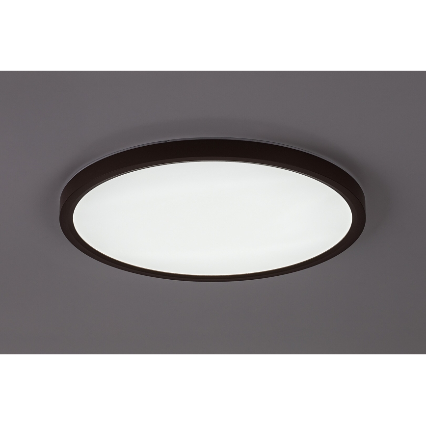 Rabalux - LED vannas istabas griestu lampa LED/24W/230V 3000/4000/6000K Ø 40 cm IP44 brūna