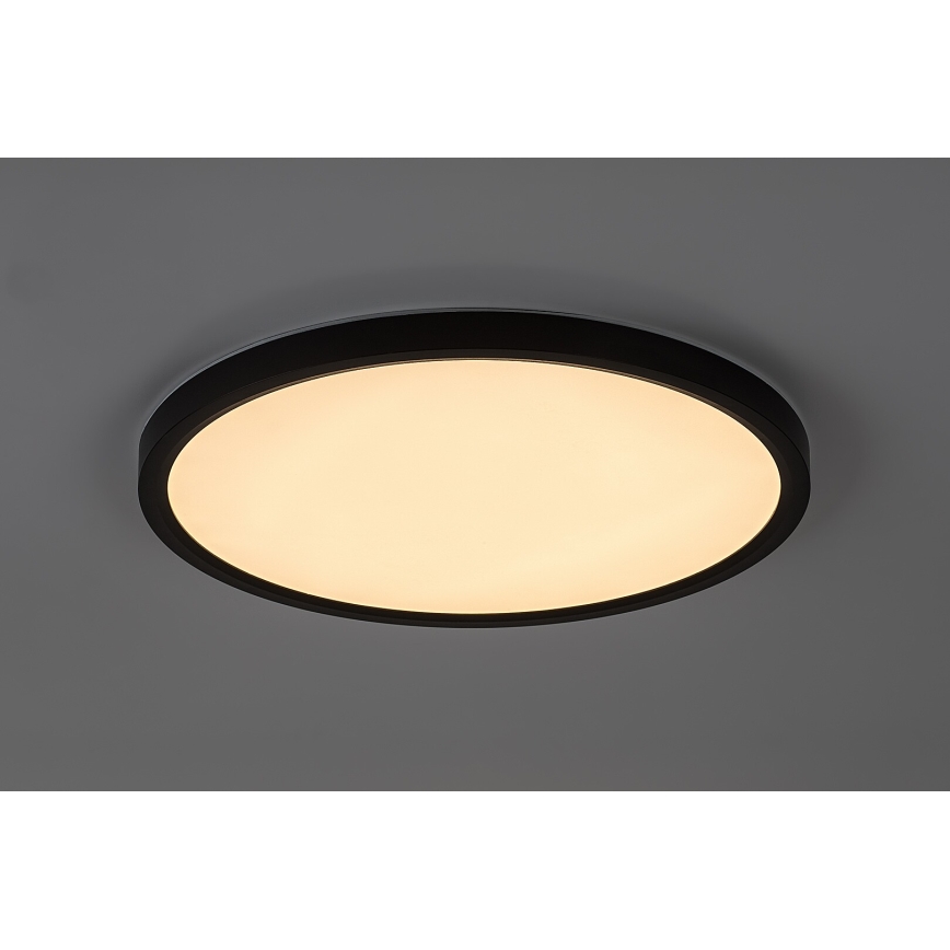 Rabalux - LED vannas istabas griestu gaismeklis LED/24W/230V 3000/4000/6000K Ø40 cm IP44 melns