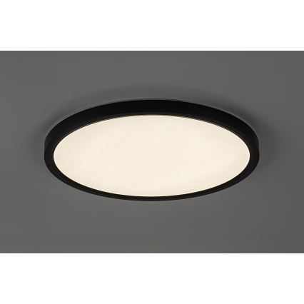 Rabalux - LED vannas istabas griestu gaismeklis LED/24W/230V 3000/4000/6000K Ø40 cm IP44 melns