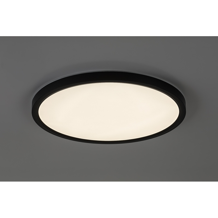 Rabalux - LED vannas istabas griestu gaismeklis LED/24W/230V 3000/4000/6000K Ø40 cm IP44 melns