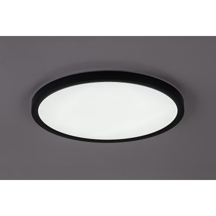 Rabalux - LED vannas istabas griestu gaismeklis LED/24W/230V 3000/4000/6000K Ø40 cm IP44 melns