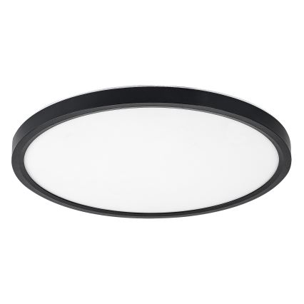 Rabalux - LED vannas istabas griestu gaismeklis LED/24W/230V 3000/4000/6000K Ø40 cm IP44 melns