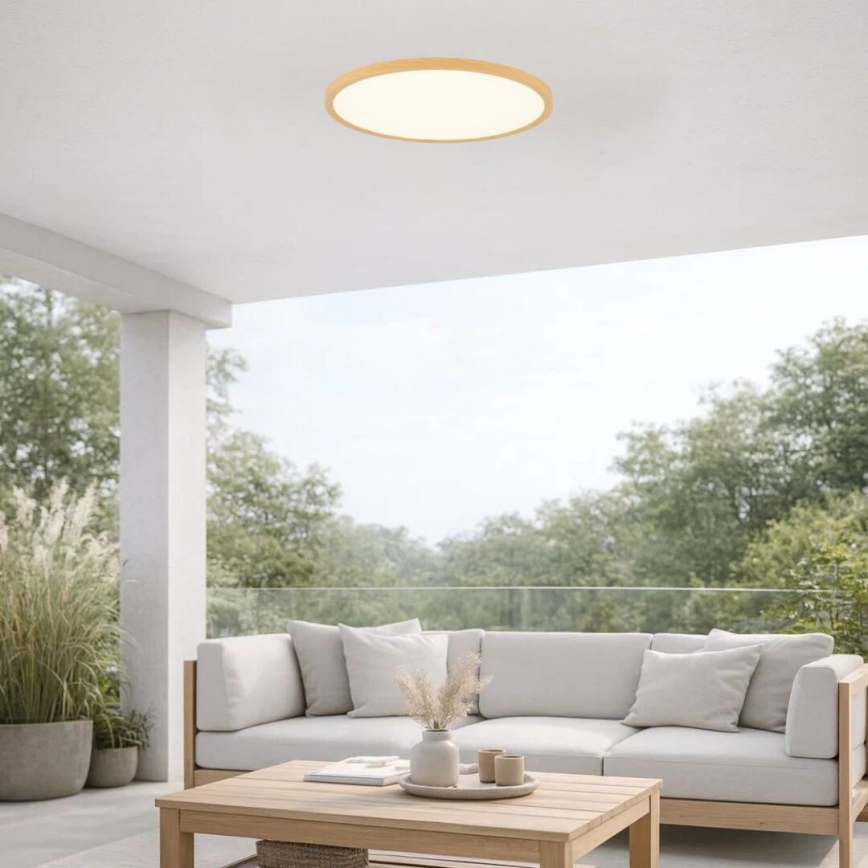 Rabalux - LED griestu lampa vannas istabai LED/24W/230V 3000/4000/6000K Ø 40 cm IP44 bēša