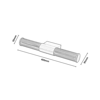Rabalux - LED vannas istabas spoguļa apgaismojums LED/8W/230V IP44 40 cm zeltains