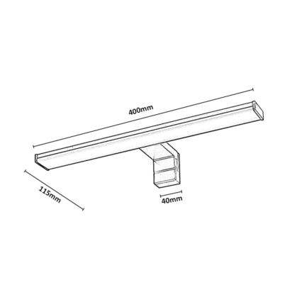 Rabalux - LED spoguļa apgaismojums vannas istabai LED/8W/230V IP44 40 cm