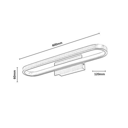 Rabalux - LED vannas istabas spoguļa apgaismojums LED/15W/230V IP44 40 cm