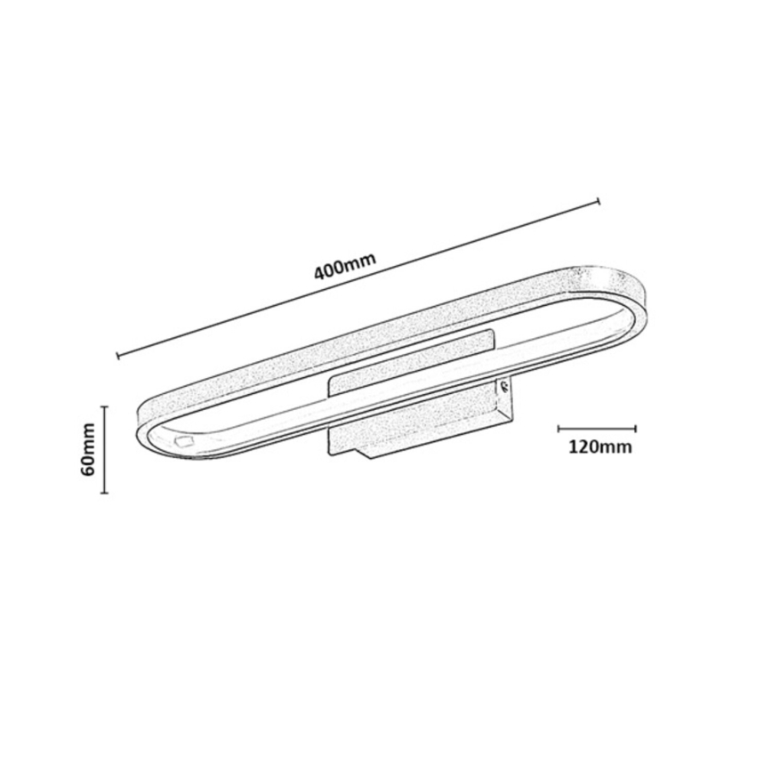 Rabalux - LED vannas istabas spoguļa apgaismojums LED/15W/230V IP44 40 cm