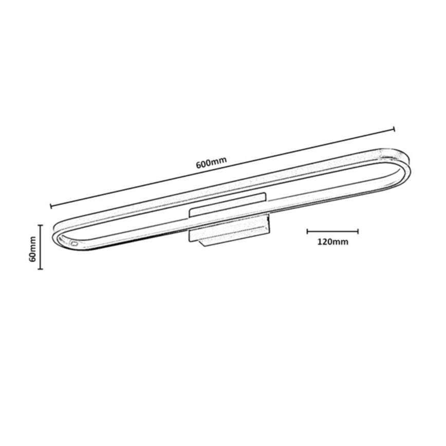 Rabalux - LED vannas istabas spoguļa apgaismojums LED/18W/230V IP44 60 cm