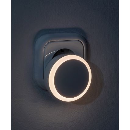 Rabalux - LED Kontaktligzdas nakts lampa ar krēslas sensoru LED/0,3W/230V 3000K