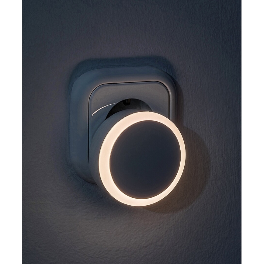 Rabalux - LED Kontaktligzdas nakts lampa ar krēslas sensoru LED/0,3W/230V 3000K