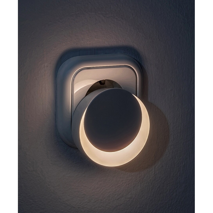 Rabalux - LED Kontaktligzdas nakts lampa ar krēslas sensoru LED/0,3W/230V 3000K