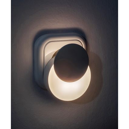 Rabalux - LED Kontaktligzdas nakts lampa ar krēslas sensoru LED/0,3W/230V 3000K