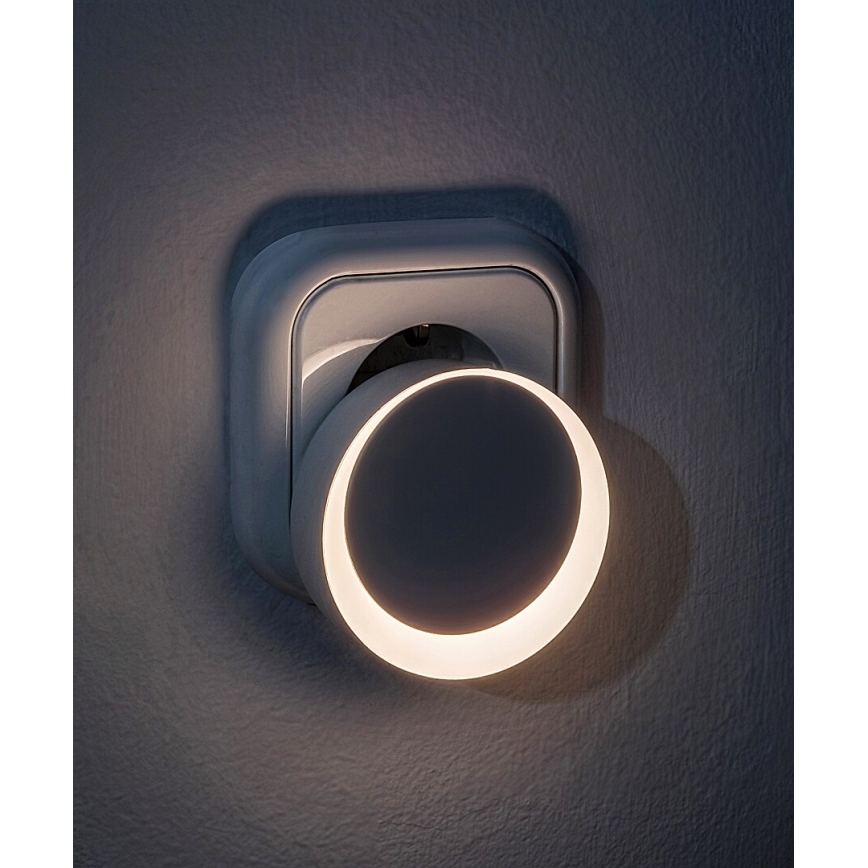 Rabalux - LED Kontaktligzdas nakts lampa ar krēslas sensoru LED/0,3W/230V 3000K