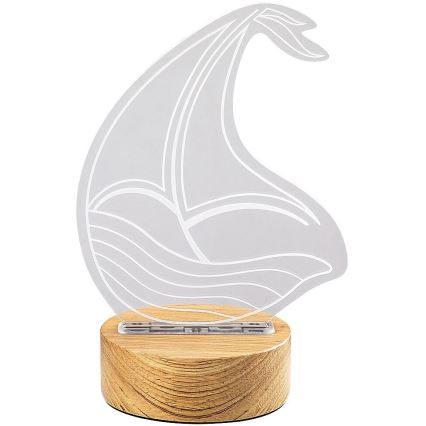 Rabalux - LED Bērnu galda lampiņa LED/2W/5V 3000K laiva dižskābardis