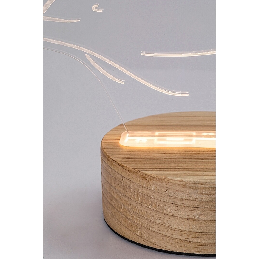 Rabalux - LED Bērnu galda lampiņa LED/2W/5V 3000K delfīns, dižskābardis
