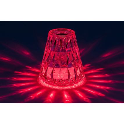 Rabalux - LED RGB Aptumšojama, lādējama galda lampa LED/2W/5V 3000K