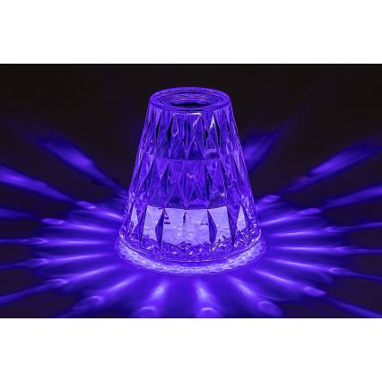 Rabalux - LED RGB Aptumšojama, lādējama galda lampa LED/2W/5V 3000K