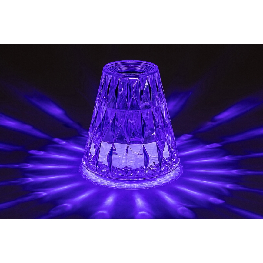 Rabalux - LED RGB Aptumšojama, lādējama galda lampa LED/2W/5V 3000K