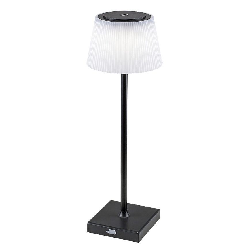 Rabalux - LED Aptumšojama, lādējama galda lampa LED/4W/3,7V 1800 mAh 3000-5000K IP44 melna