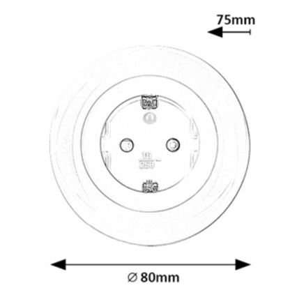 Rabalux - LED RGB Kontaktligzda ar apgaismojumu LED/0,54W/230V 3000K