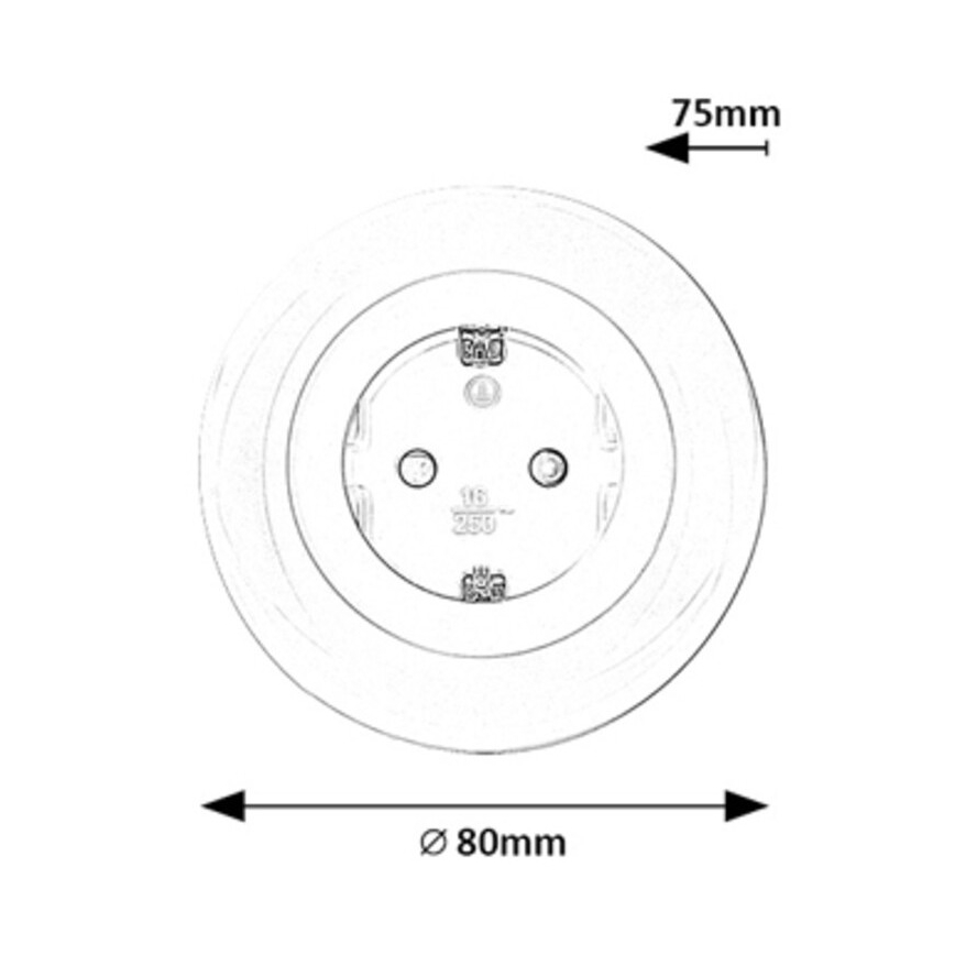 Rabalux - LED RGB Kontaktligzda ar apgaismojumu LED/0,54W/230V 3000K