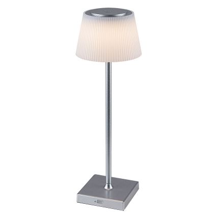 Rabalux - LED Aptumšojama, lādējama galda lampa LED/4W/3,7V 1800 mAh 3000-5000K IP44 sudraba