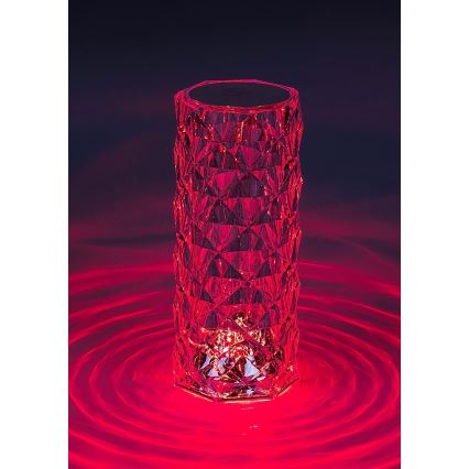Rabalux 76015 - LED RGB Aptumšojama uzlādējama galda lampa SIGGY LED/1,5W/3,7V 800 mAh