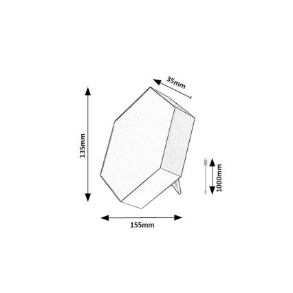 Rabalux - LED RGB regulējama galda lampa LED/1W/5V/3xAA + tālvadības pults