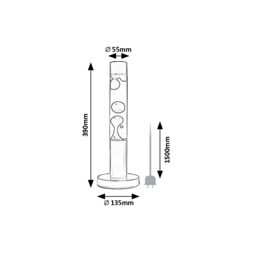 Rabalux - LED Lavas lampa LED/25W/230V
