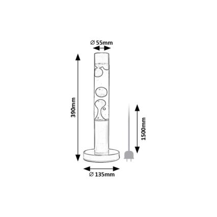 Rabalux - LED Lavas lampa LED/25W/230V