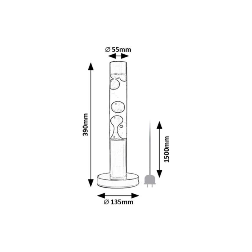 Rabalux - LED Lavas lampa LED/25W/230V