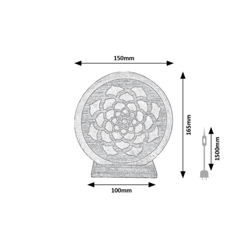 Rabalux - Sāls lampa 1xE14/15W/230V