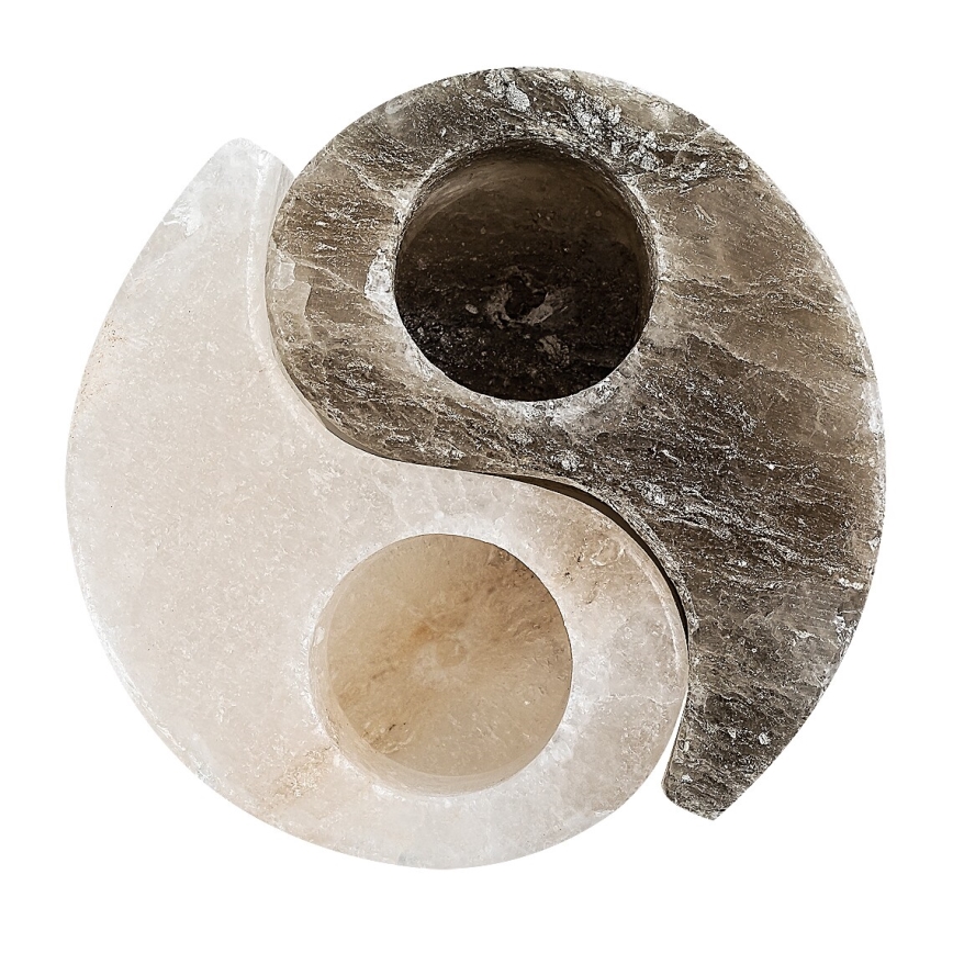 Rabalux - sāls lampa - svečturis pelēks/balts