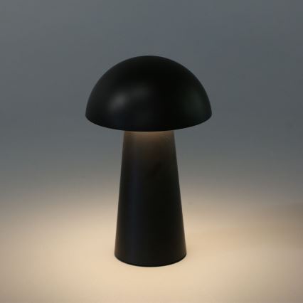 Rabalux - LED uzlādējamā āra lampa ar skārienjutīgu regulējamu spilgtumu LED/1,5W/5V IP44 1200 mAh USB melna