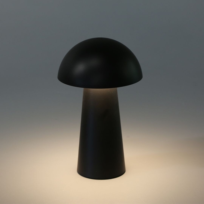 Rabalux - LED uzlādējamā āra lampa ar skārienjutīgu regulējamu spilgtumu LED/1,5W/5V IP44 1200 mAh USB melna