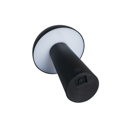 Rabalux - LED uzlādējamā āra lampa ar skārienjutīgu regulējamu spilgtumu LED/1,5W/5V IP44 1200 mAh USB melna