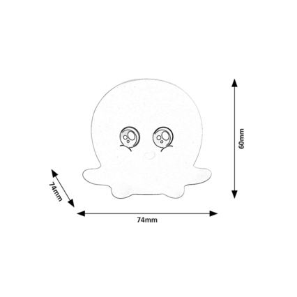 Rabalux - LED RGB skārienvadāma nakts lampa LED/0,05W/1xCR2032 astoņkājis