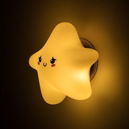 Rabalux - uzlādējama, aptumšojama LED bērnu naktslampa ar pieskāriena vadību, LED/2,7W/5V 200 mAh, zvaigzne