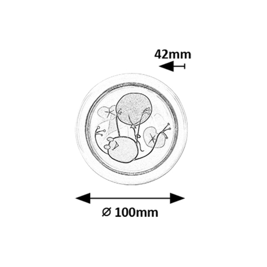 Rabalux - LED Bērnu nakts lampa LED/0,3W/2xAA 6000K