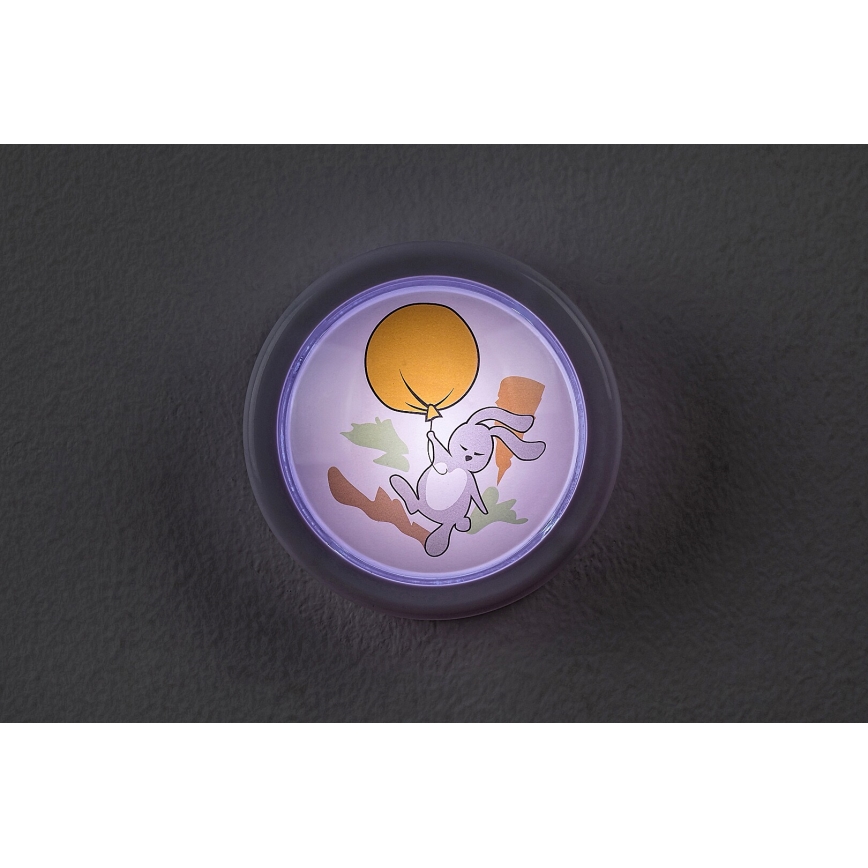 Rabalux - LED Bērnu nakts lampa LED/0,3W/2xAA 6000K