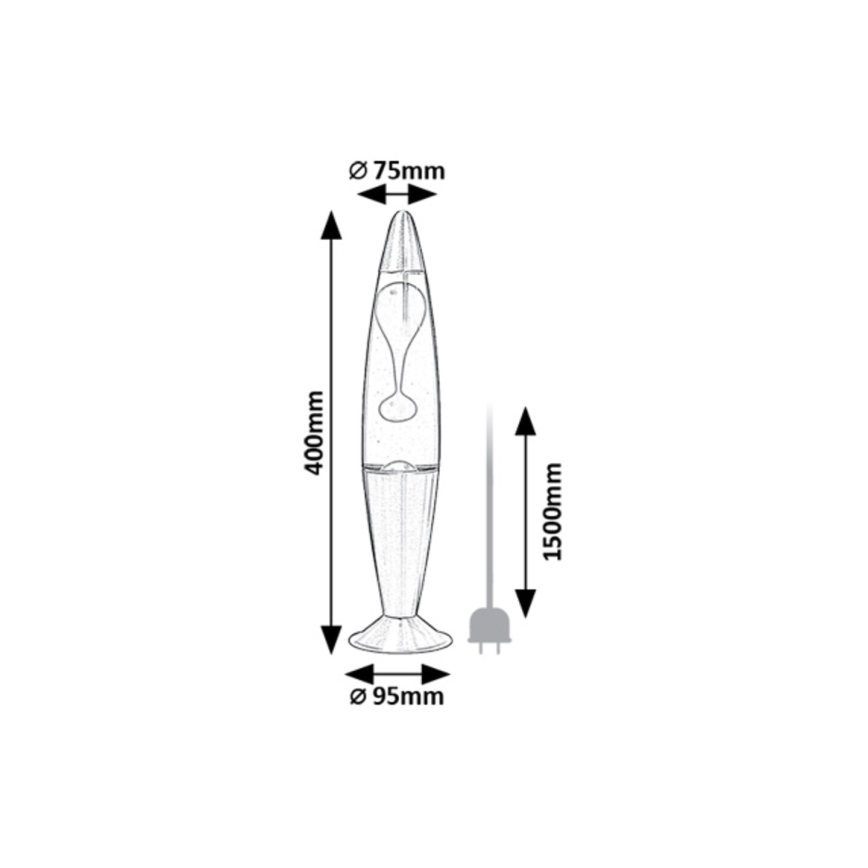 Rabalux - LED Lavas lampa LED/25W/230V