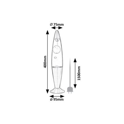 Rabalux - LED Lavas lampa LED/25W/230V