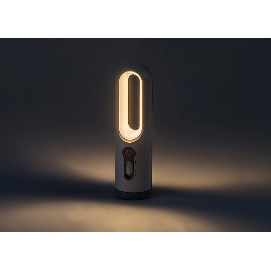 Rabalux - LED Pārnēsājama uzlādējama lampa ar sensoru LED/0,8W/3,7V 3000/7000K