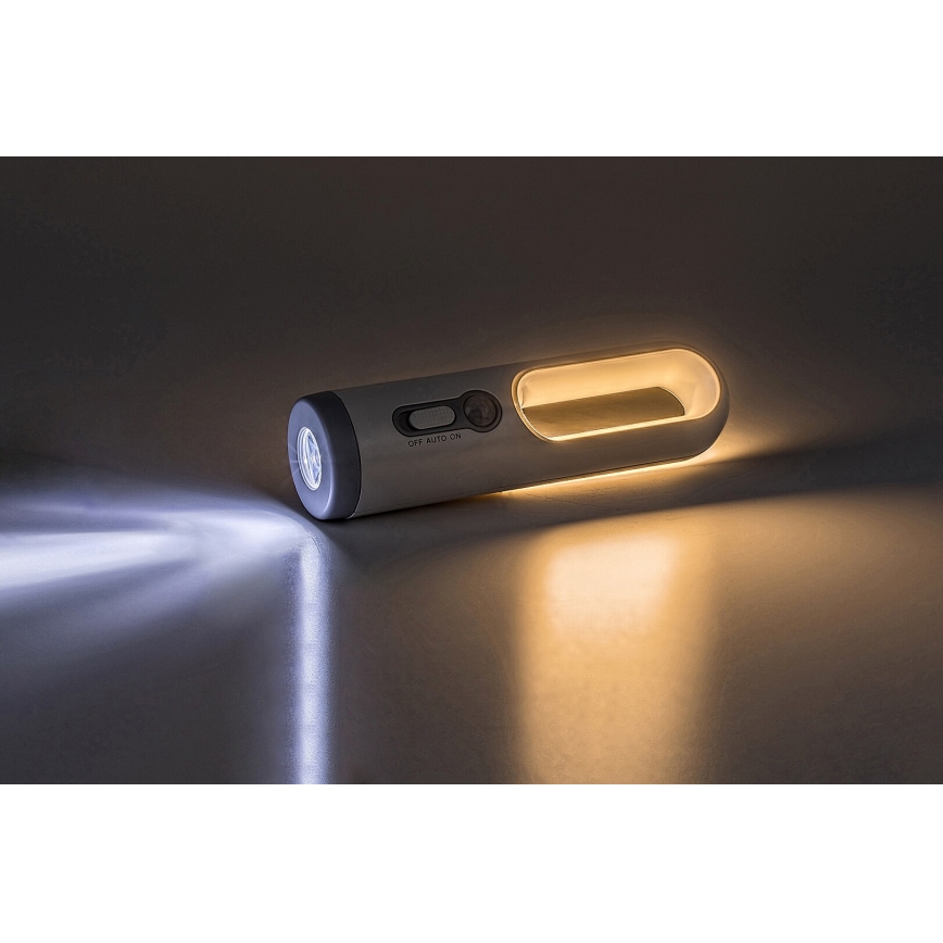 Rabalux - LED Pārnēsājama uzlādējama lampa ar sensoru LED/0,8W/3,7V 3000/7000K