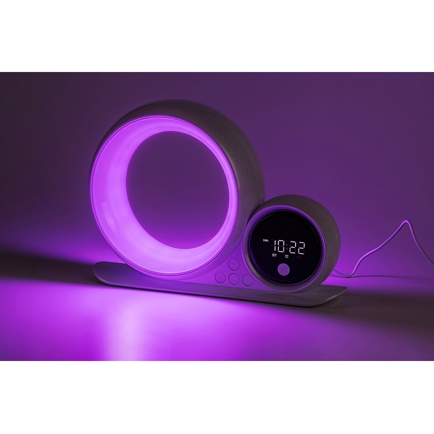 Rabalux - LED RGB Galda lampa ar skaļruni LED/5W/230V